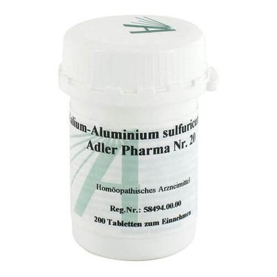 BIOCHEMIE Adler 20 Kalium aluminium sulf.D 12 Tab.