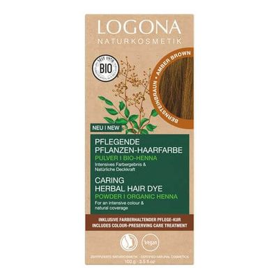 Logona Pflanzen-Haarfarbe Pulver Bernsteinbraun