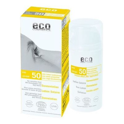 ECO COSMETICS SONNENSCHUTZ Sonnenlotion Bio LSF 50 Granatapfel/Goji Beere