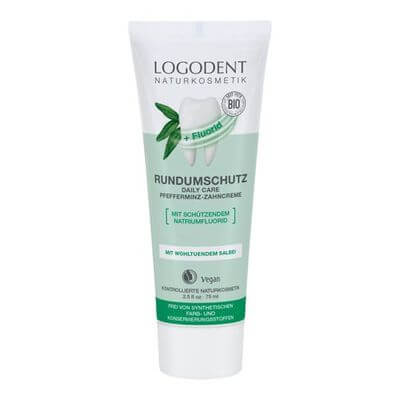 Logona RUNDUMSCHUTZ Pfefferminz-Zahncreme