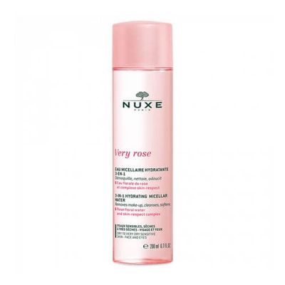 NUXE Very Rose 3-in1 feuchtigkeitsspendendes Mizellen-Reinigungswasser trockene Haut