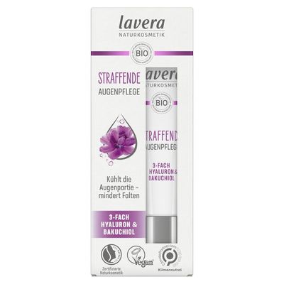 LAVERA straffende Augenpflege 3-fach Hyaluron &amp; Bakuchiol