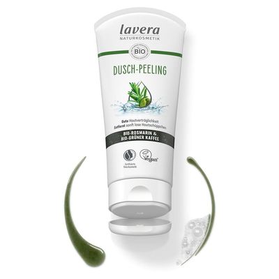 LAVERA Dusch-Peeling Bio-Rosmarin &amp; Bio-Grüner Kaffee