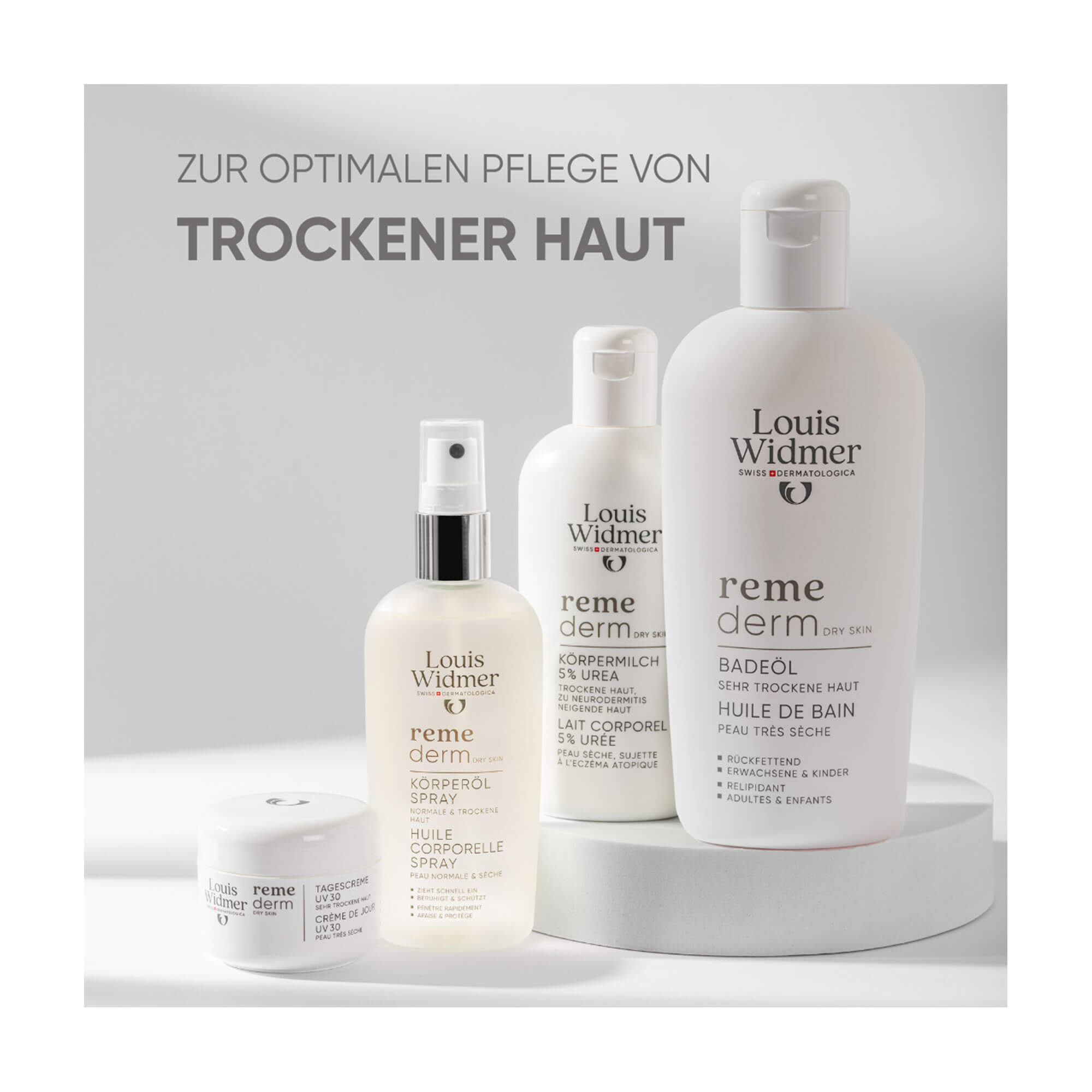 WIDMER Remederm dry Skin Badeöl leicht parfümiert